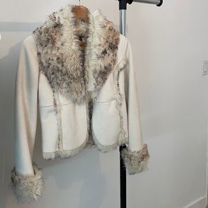 bebe fur jacket